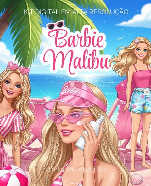 Kit Digital Barbie Malibu 15