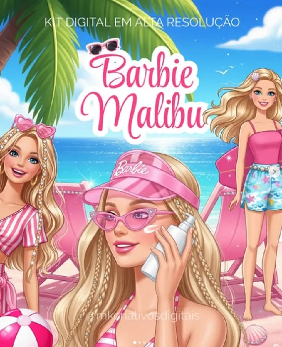 Kit Digital Barbie Malibu 15 1