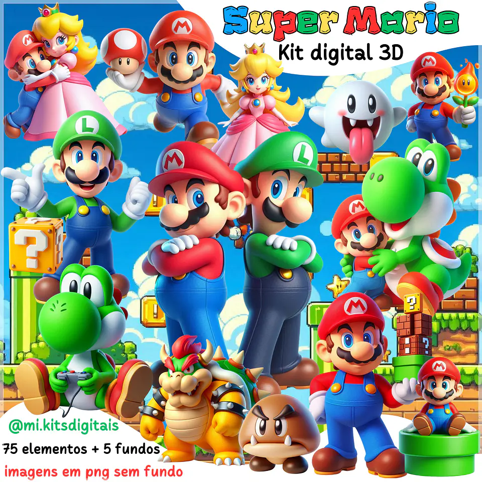 Kit Digital Super Mario 3d 82 1