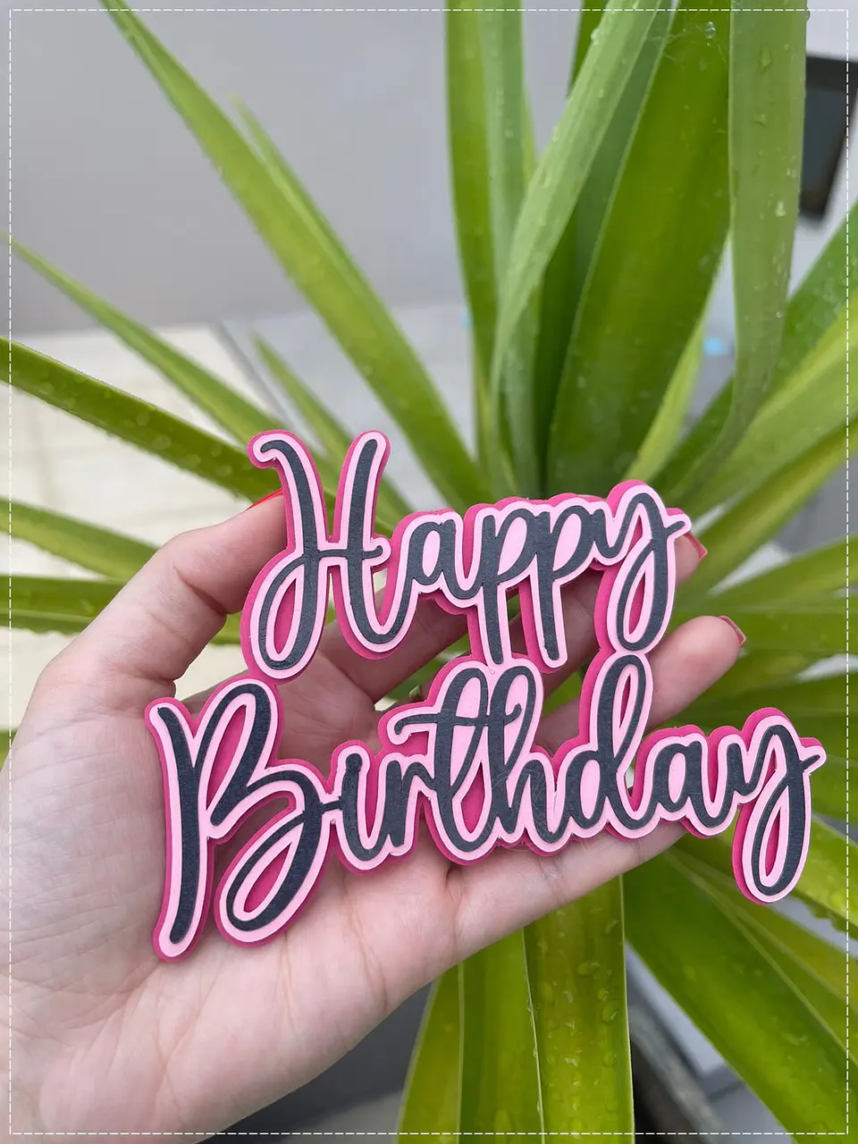 Arquivo de Corte Topo de Bolo Happy Birthday 1 1
