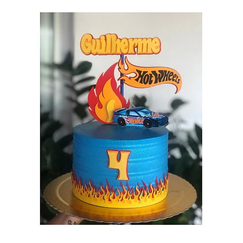 Arquivo de Corte Topo de Bolo Hot Wheels 12