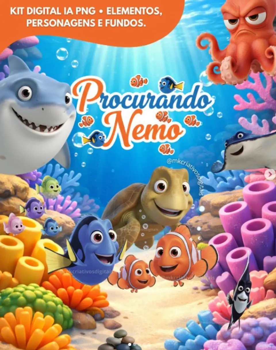 Kit Digital Procurando Nemo 113 1