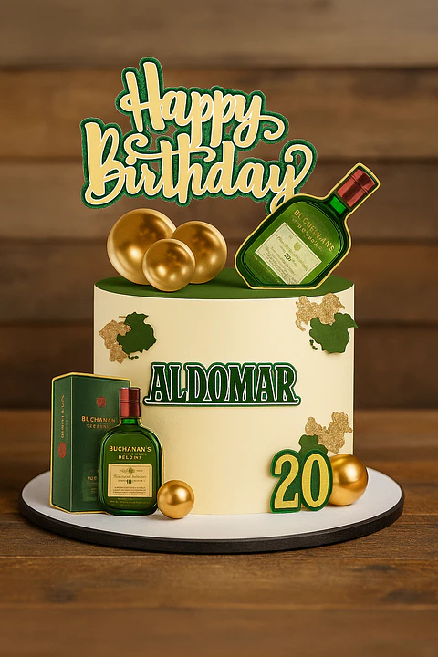 Arquivo de Corte Topo de Bolo Happy Birthday 15