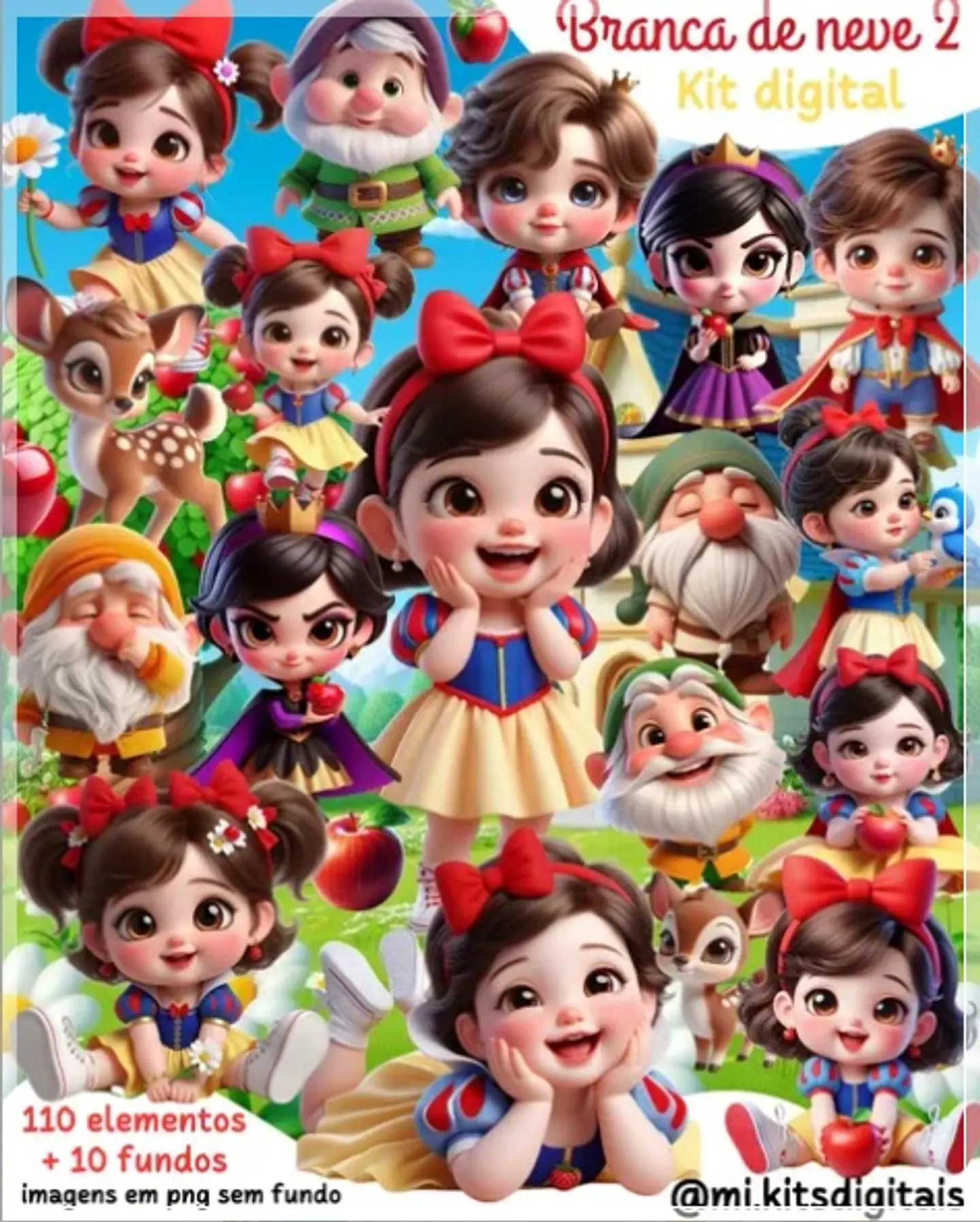 Kit Digital Branca de Neve 9 1