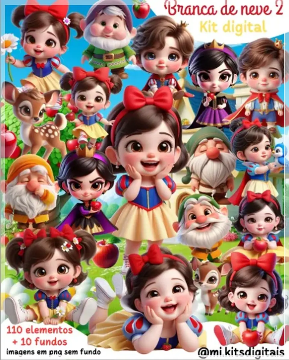 Kit Digital Branca de Neve 9 1