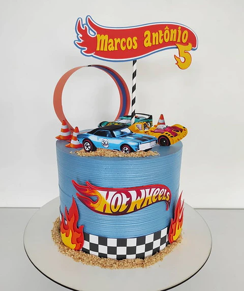 Arquivo de Corte Topo de Bolo Hot Wheels 14