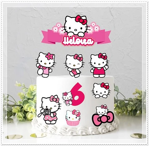 Arquivo de Corte Topo de Bolo Hello Kitty 2