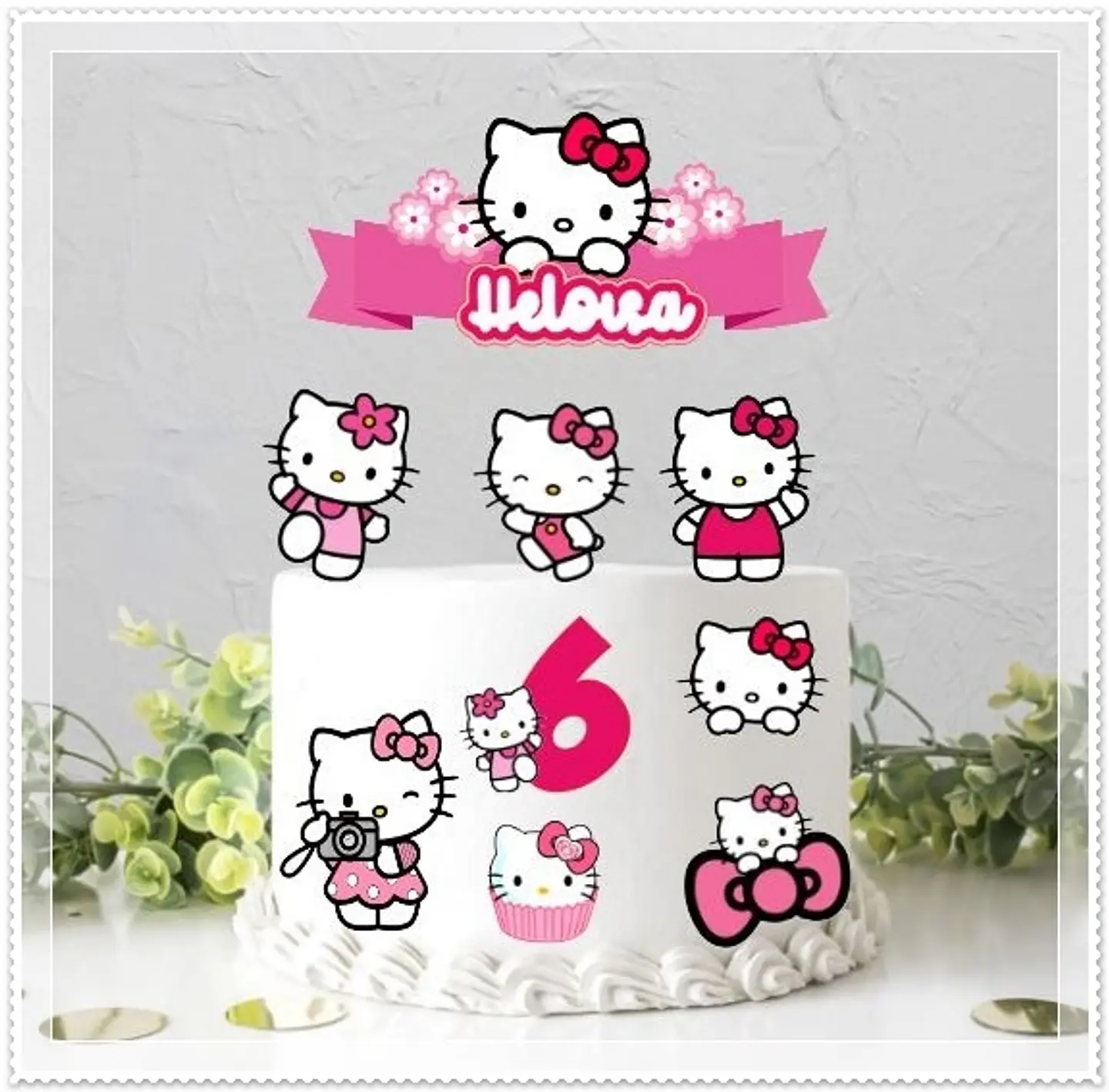 Arquivo de Corte Topo de Bolo Hello Kitty 2 1