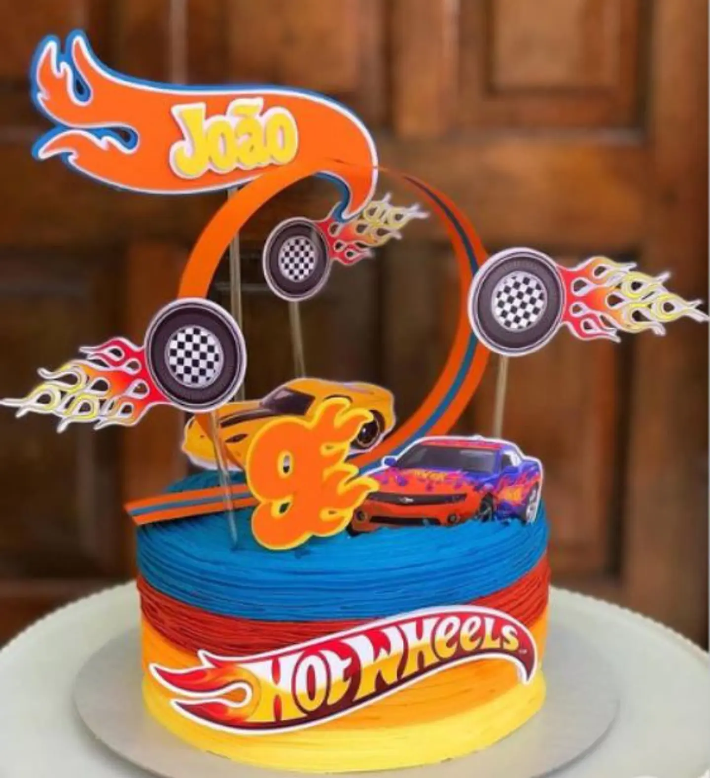 Arquivo de Corte Topo de Bolo Hot Wheels 9 1