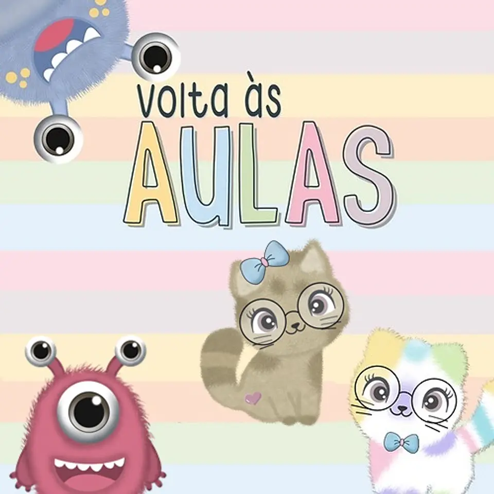 Kit Digital Volta Às Aulas Monstrinhos 2 1