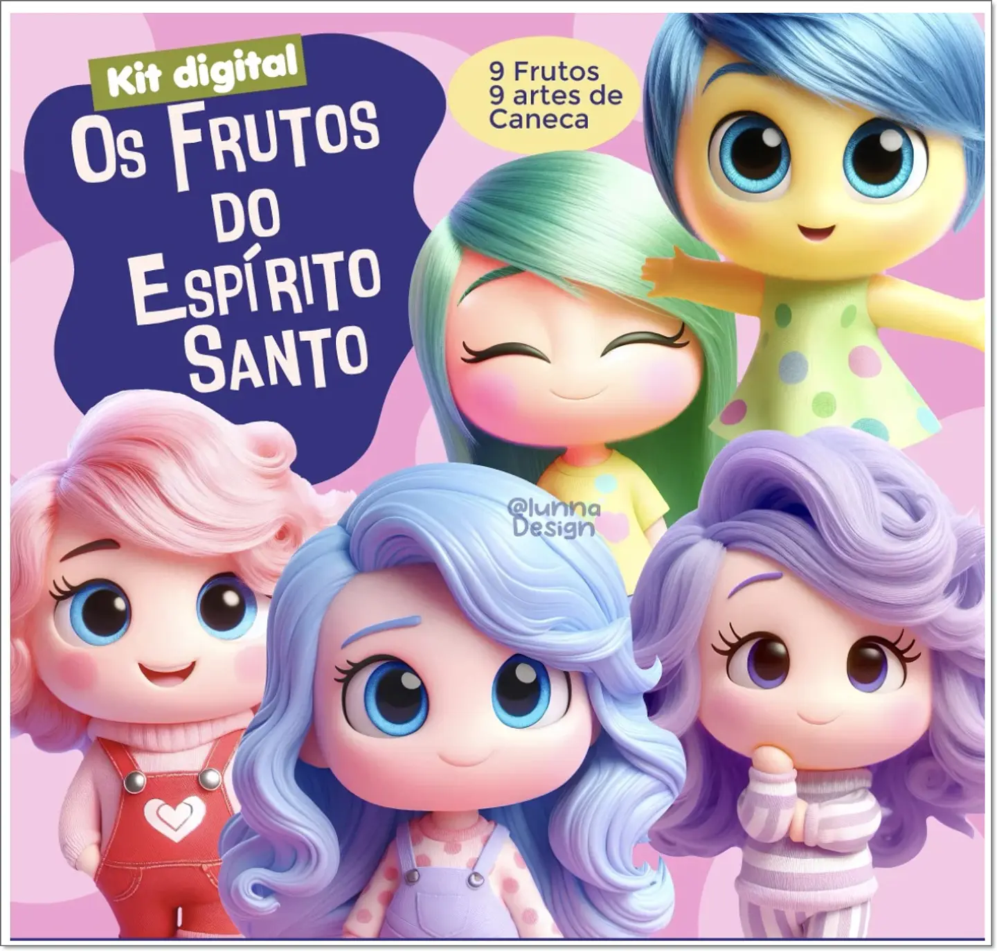 Kit Digital Frutos do Espírito Santo Divertidamente 6 1