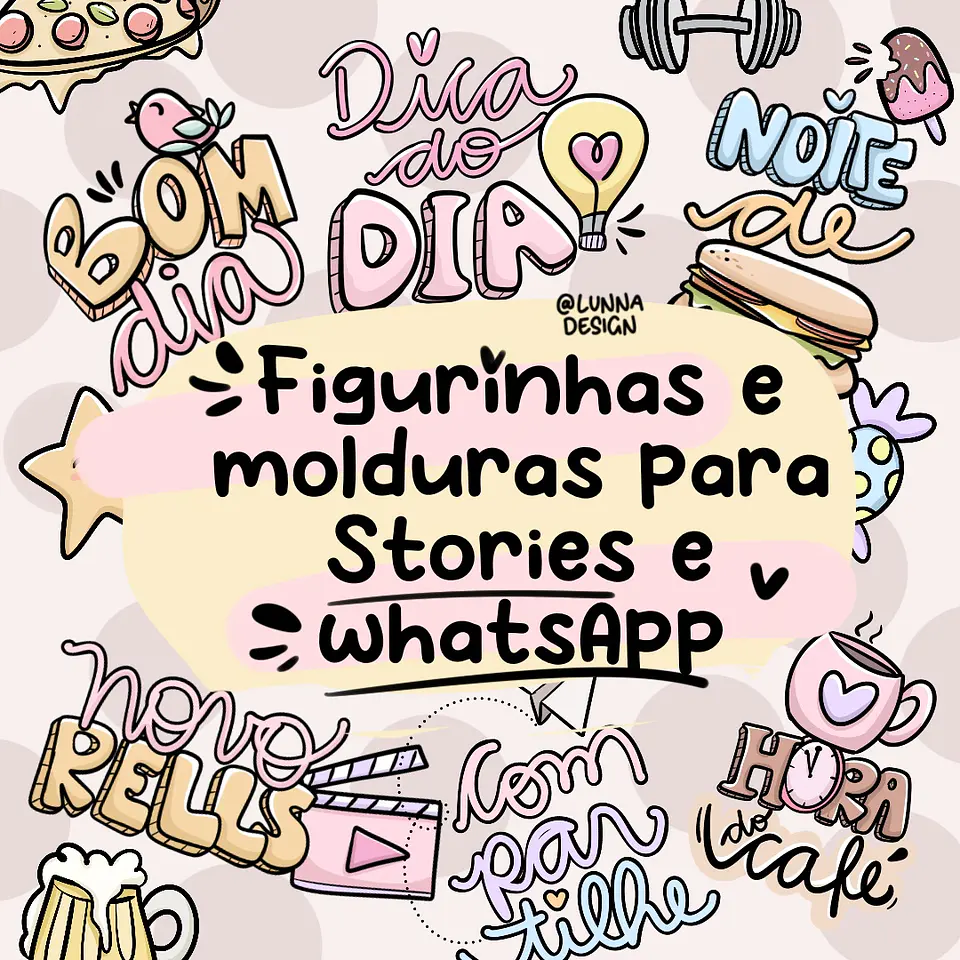 Kit Digital Figurinhas e Molduras para Storie 5 1