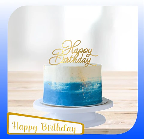 Arquivo de Corte Topo de Bolo Happy Birthday 91
