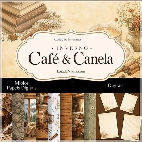 Kit Digital Inverno Café e Canela 2