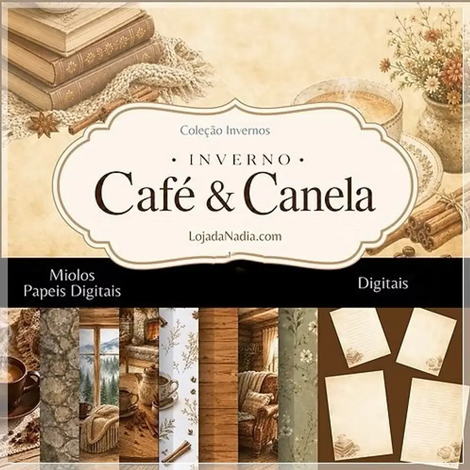 Kit Digital Inverno Café e Canela 2 1