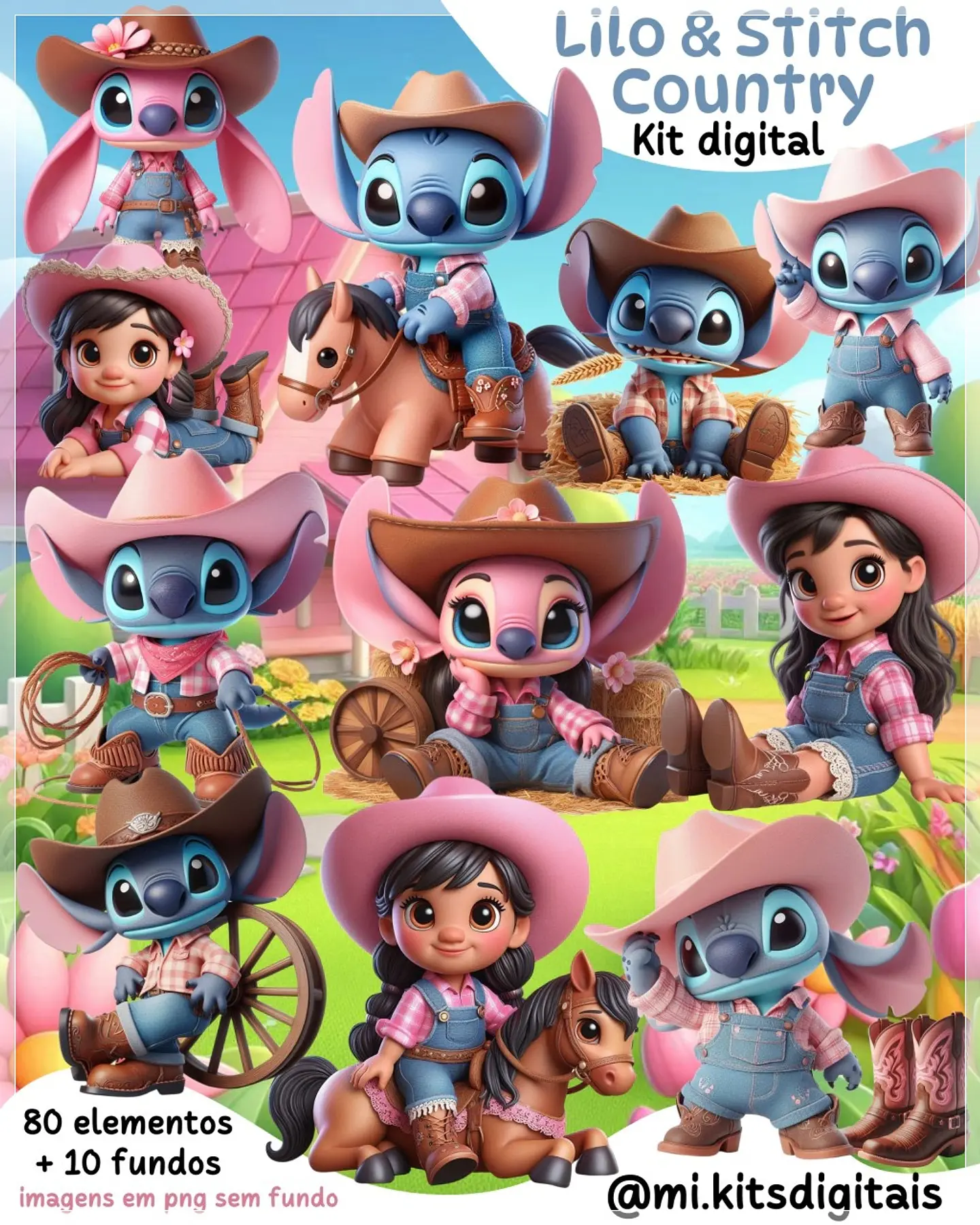 Kit Digital Lilo e Stitch Country 46 1