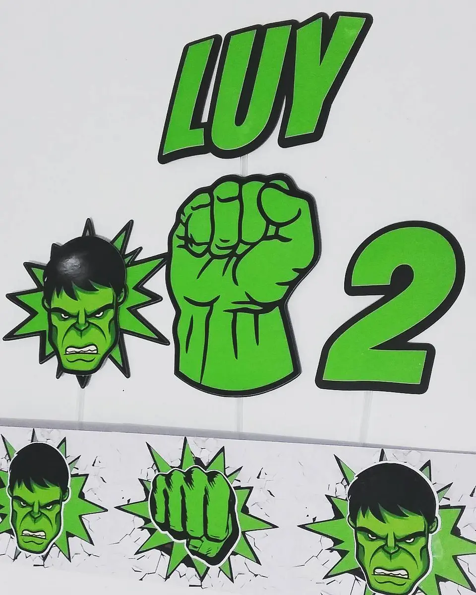 Arquivo de Corte Topo de Bolo Hulk 1 1