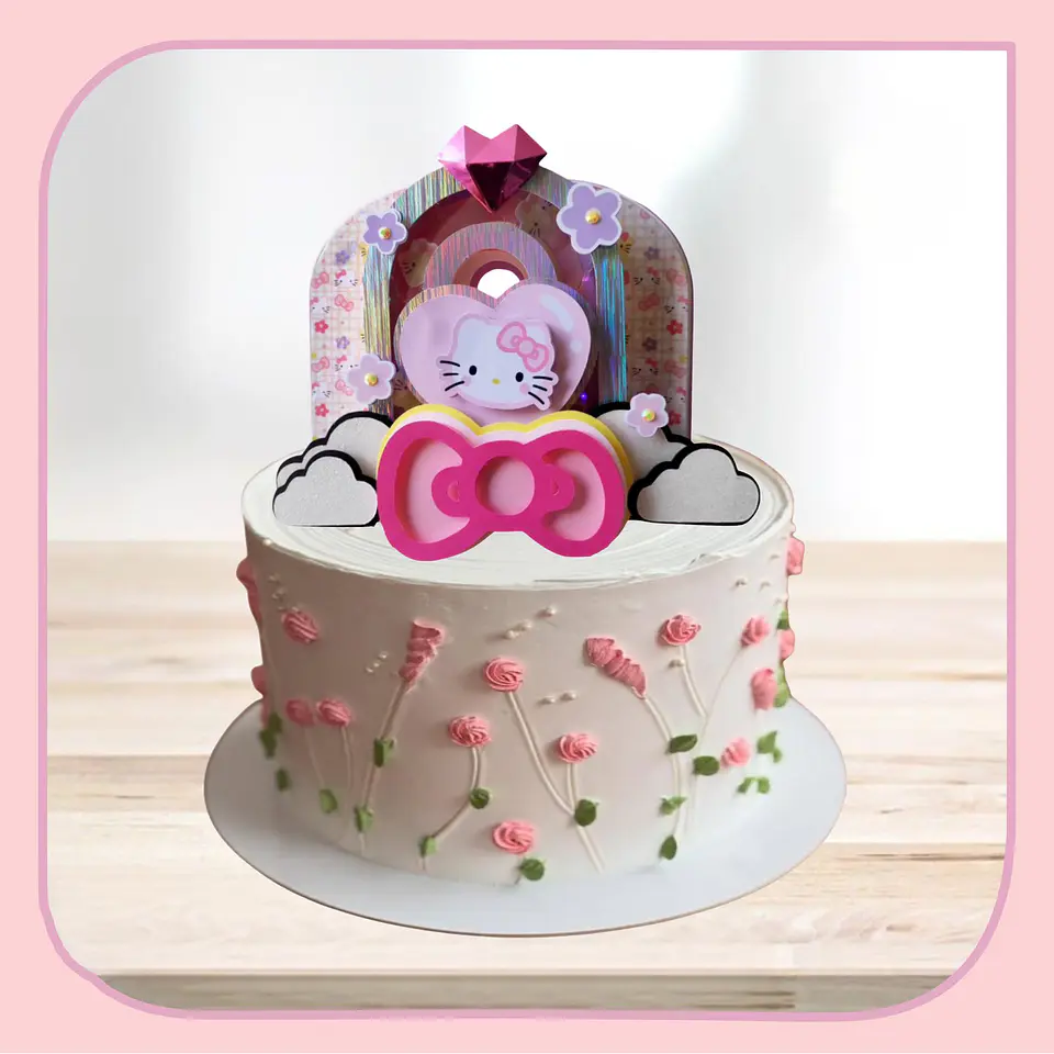 Arquivo de Corte Topo de Bolo Hello Kitty 20 1