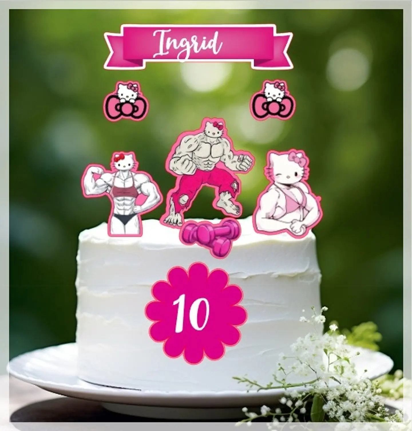 Arquivo de Corte Topo de Bolo Hello Kitty 7 1