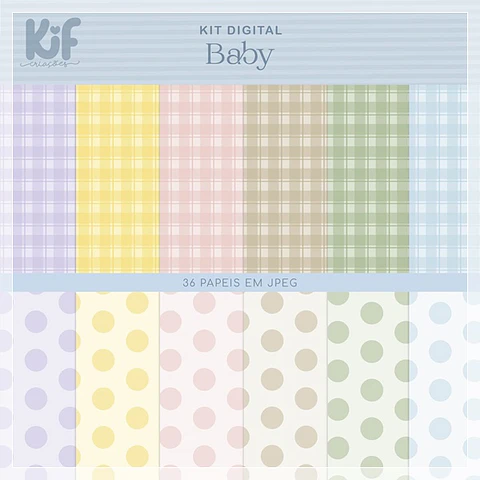 Kit Digital KifC PapeisDigitais Baby 27