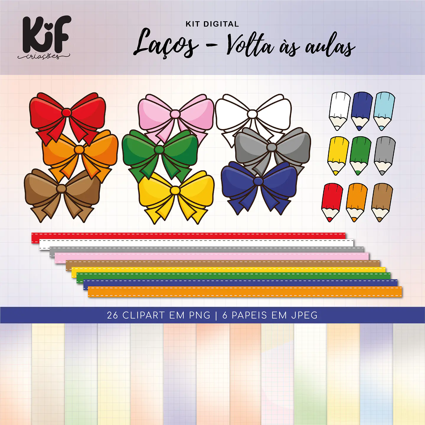 Kit Digital KifC Kit Laços Volta as Aulas V2 15 1