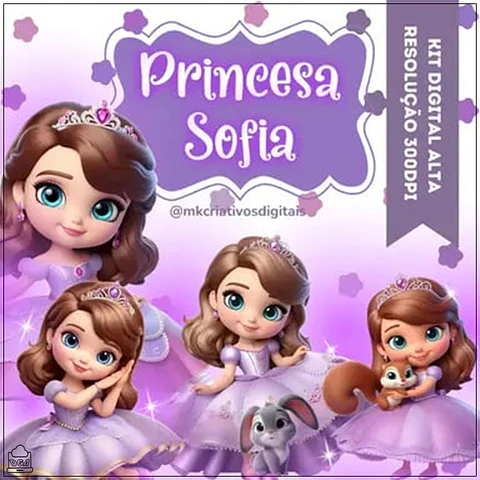 Kit Digital Princesa Sophia 117