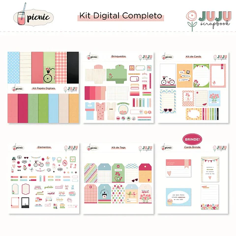 Kit Digital Coleção Picnic Completo 1