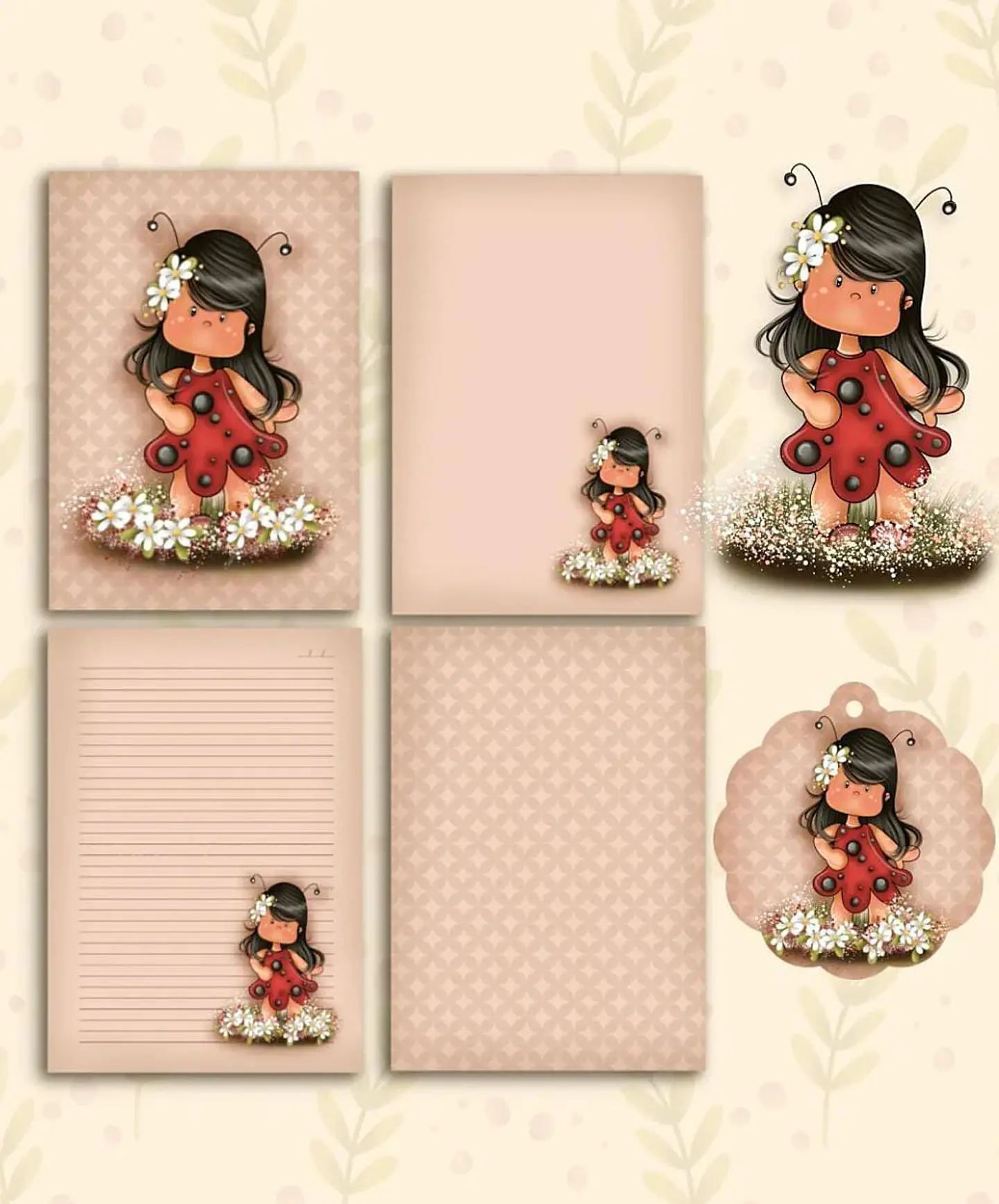 Kit Digital Menina Joaninha 5 1