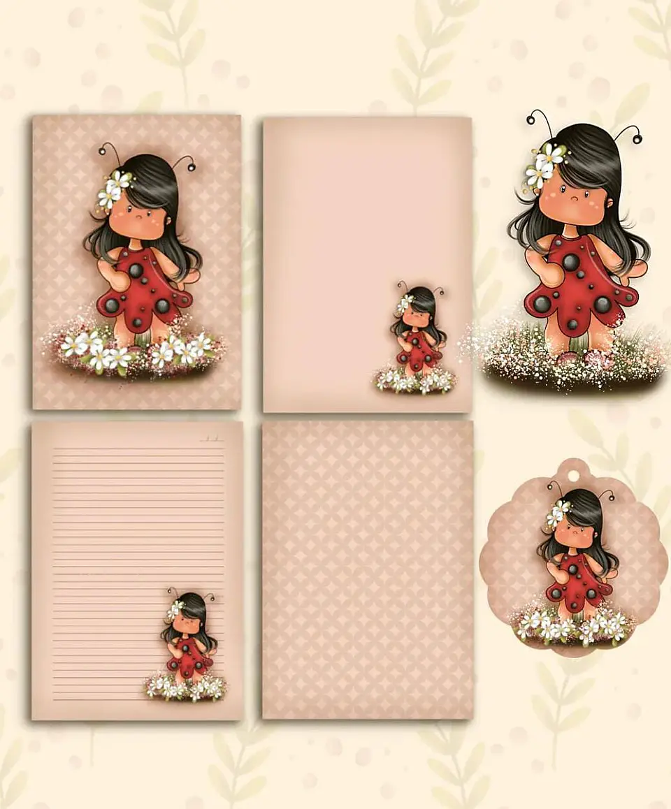 Kit Digital Menina Joaninha 5 1
