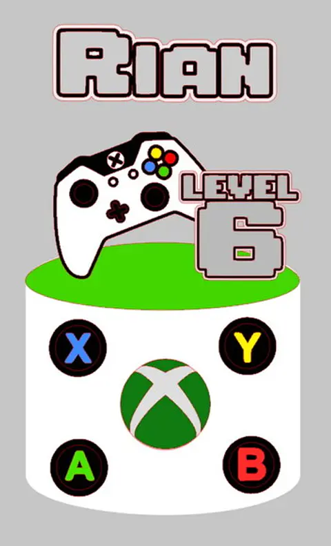 Arquivo de Corte Topo de Bolo Gamer - Vídeo Game Plastation Xbox 35