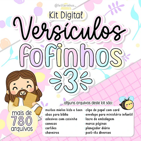 Kit Digital Versículos Fofinhos 15