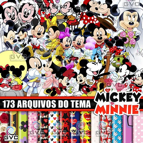 Kit Digital Minnie e Mickey 137