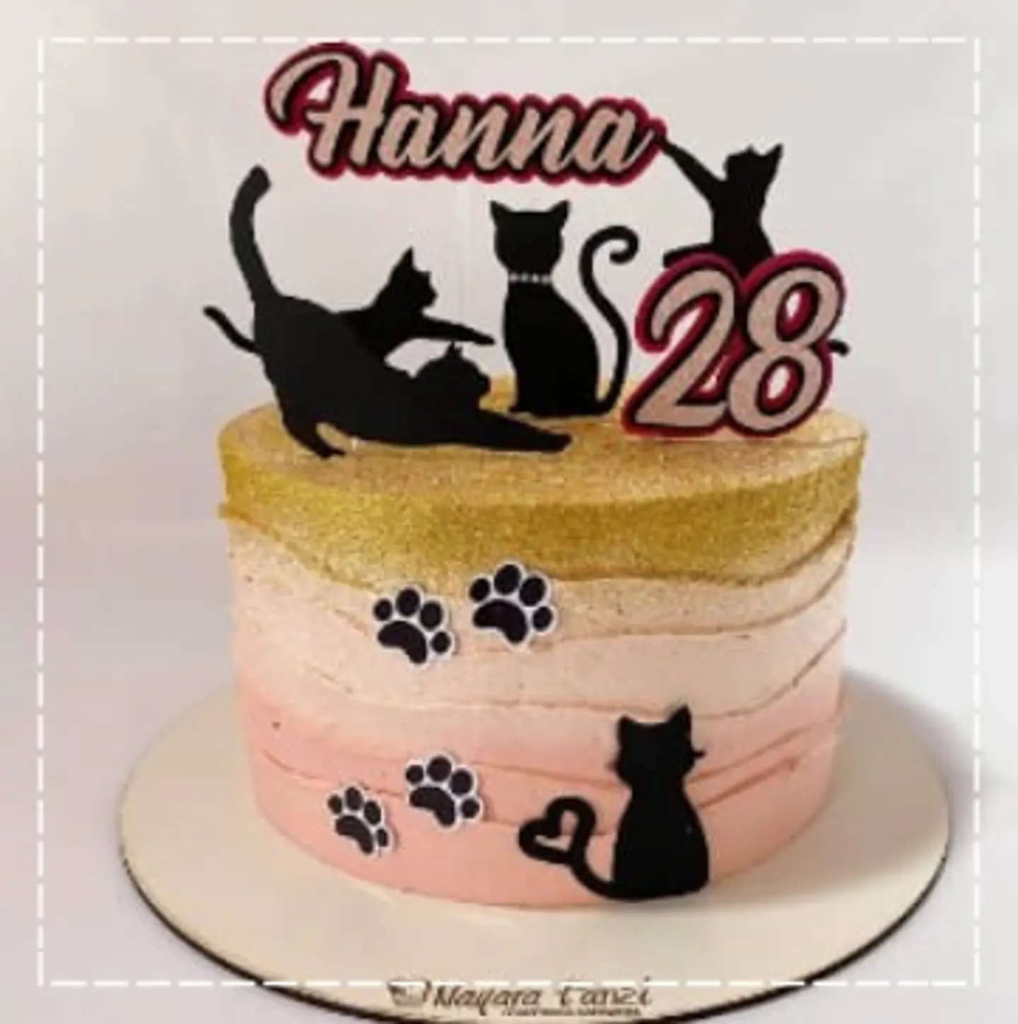 Arquivo de Corte Topo de Bolo Gatinho Gatinha 14 1
