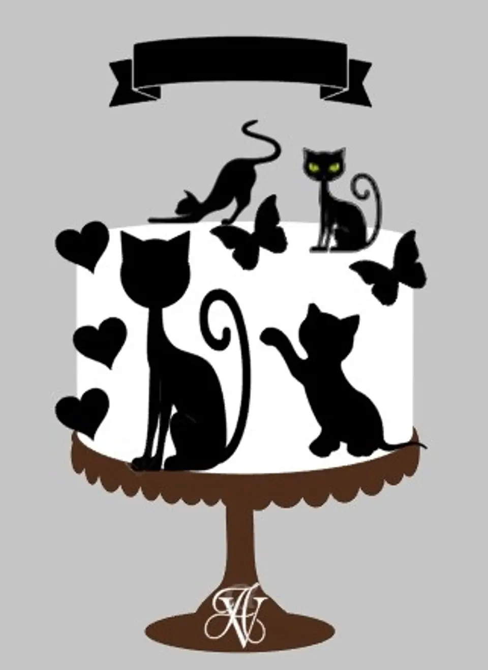 Arquivo de Corte Topo de Bolo Gatinho Gatinha 4 1