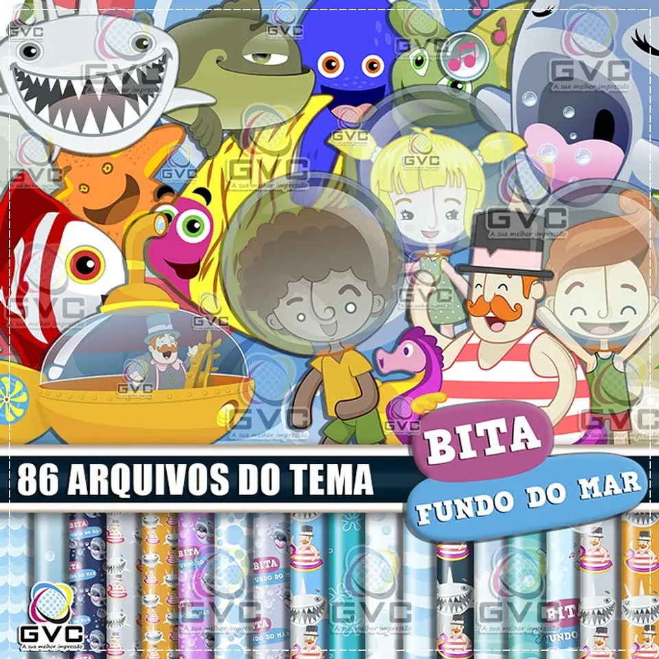 Kit Digital Bita Fundo do Mar 104 1