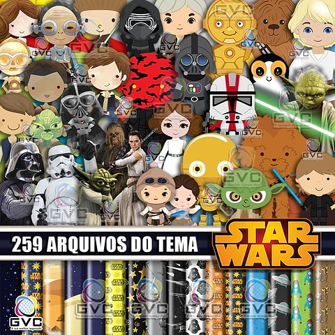 Kit Digital Star Wars Cute 92