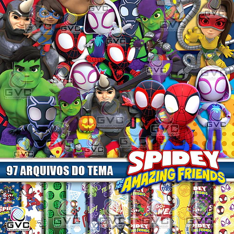 Kit Digital Spidey e Seus Amigos Espetaculares 91