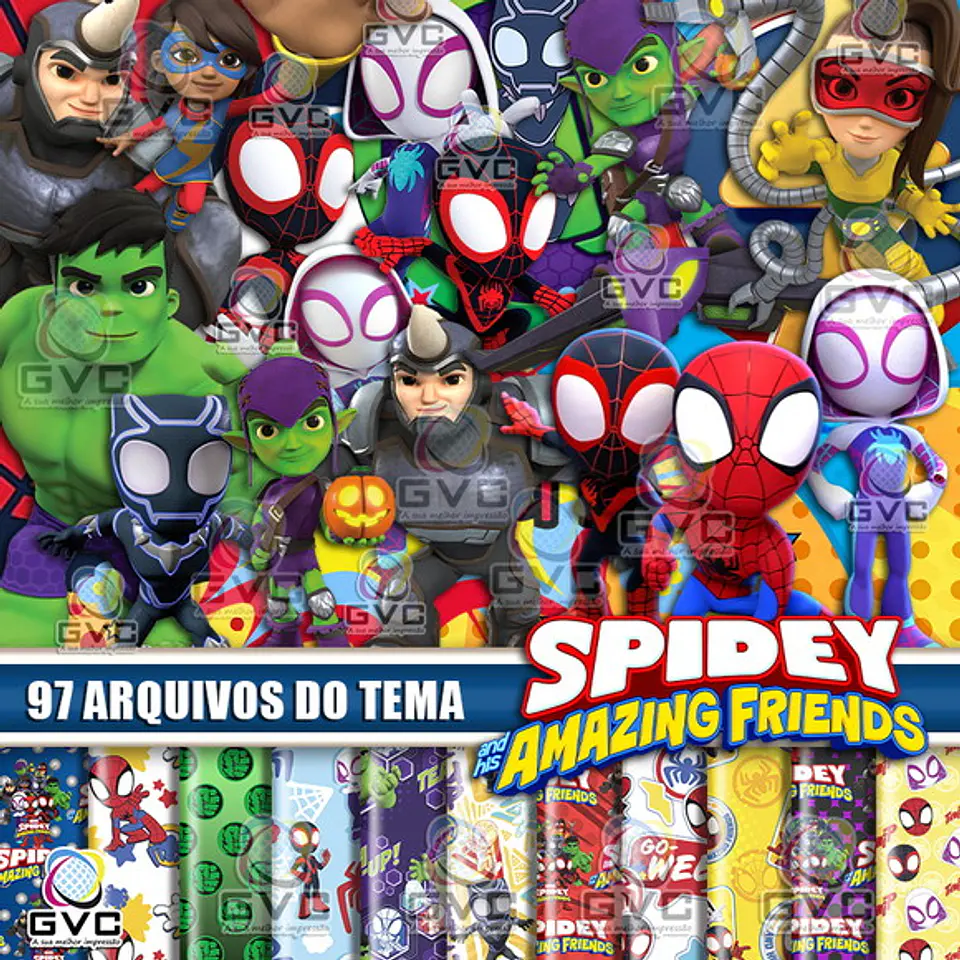Kit Digital Spidey e Seus Amigos Espetaculares 91 1