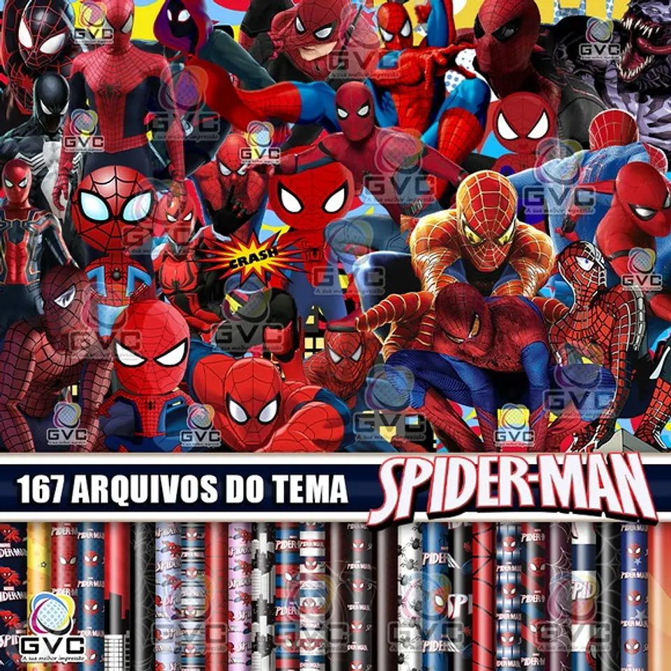Kit Digital Homem Aranha Spiderman 66 1