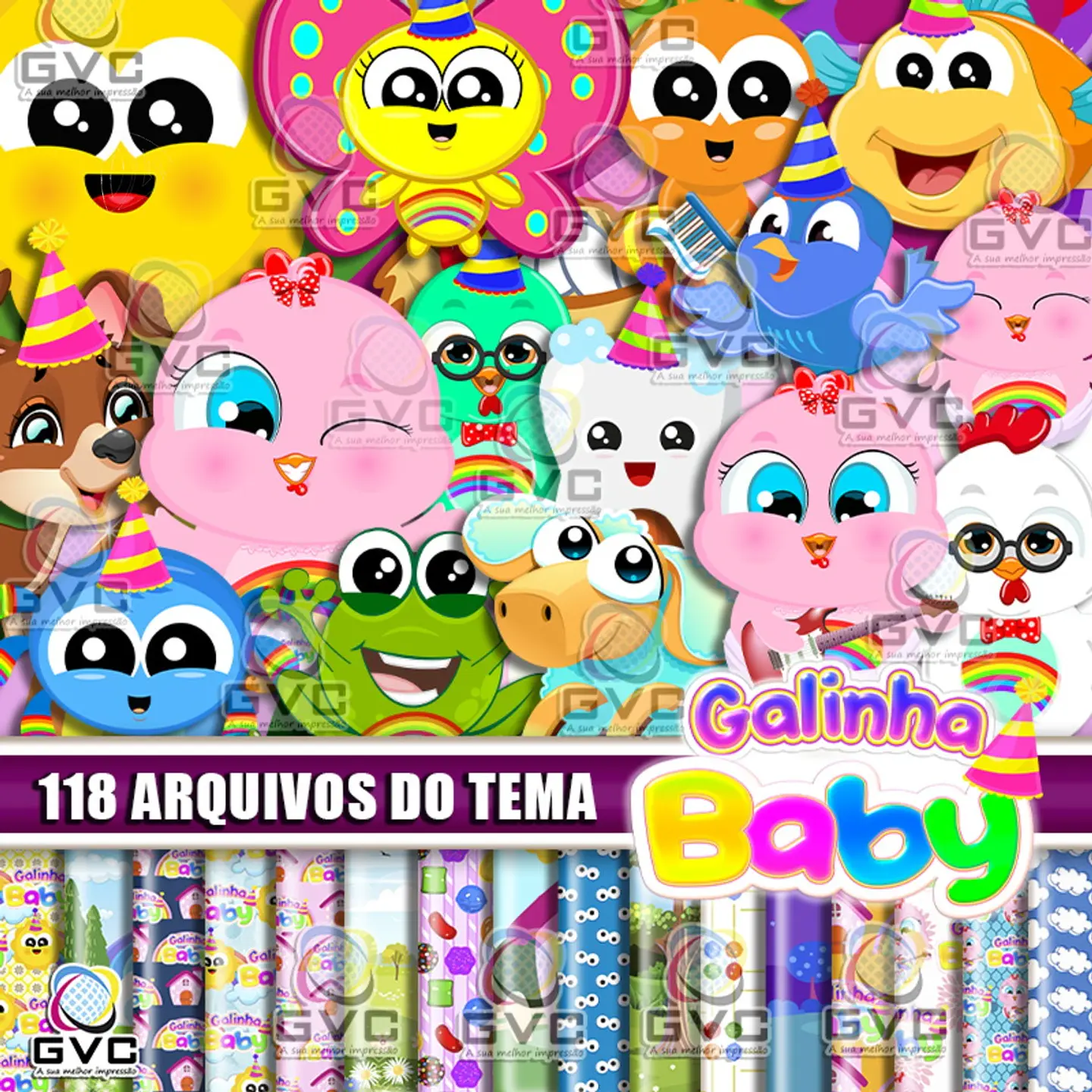 Kit Digital Galinha Baby 53 1