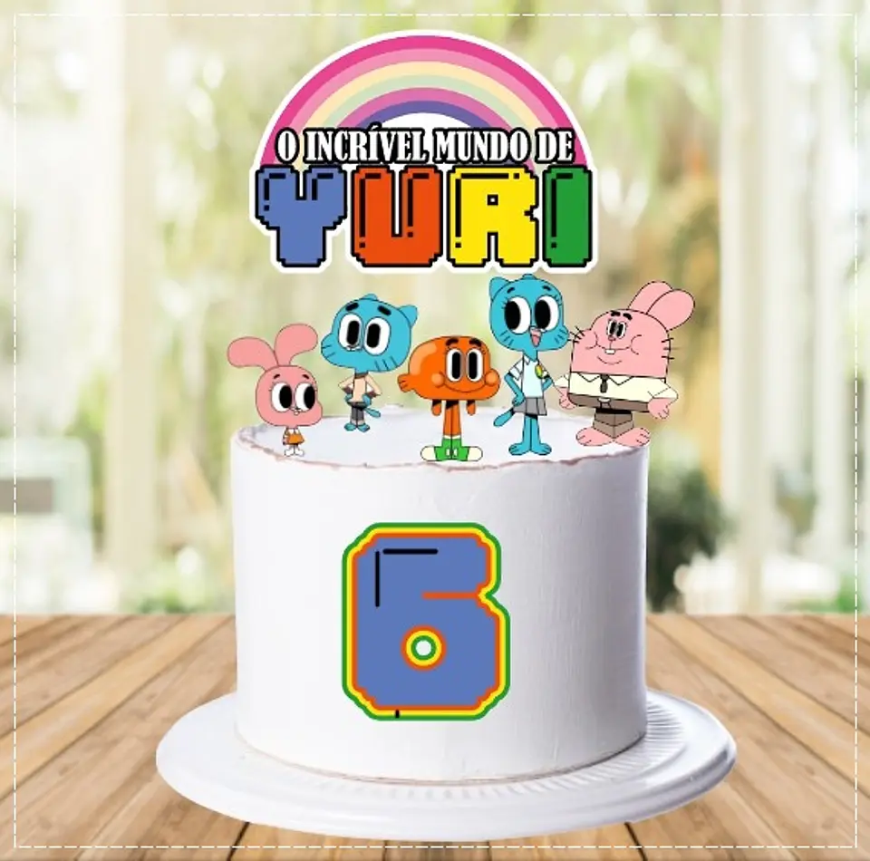 Arquivo de Corte Topo de Bolo Gumball 1 1