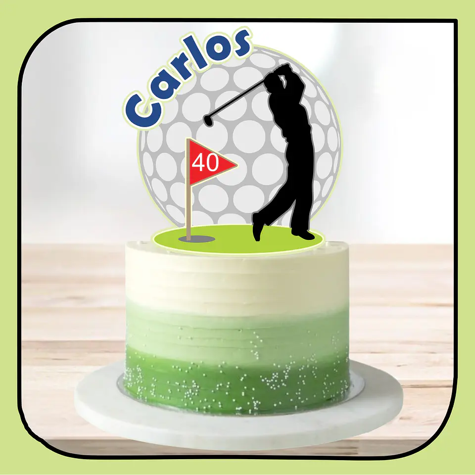 Arquivo de Corte Topo de Bolo Golfe 1 1