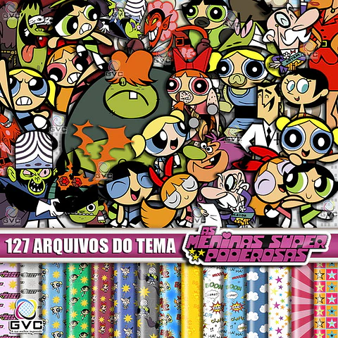 Kit Digital Meninas Super Poderosas 135