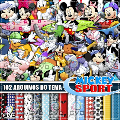Kit Digital Mickey Esportes 106