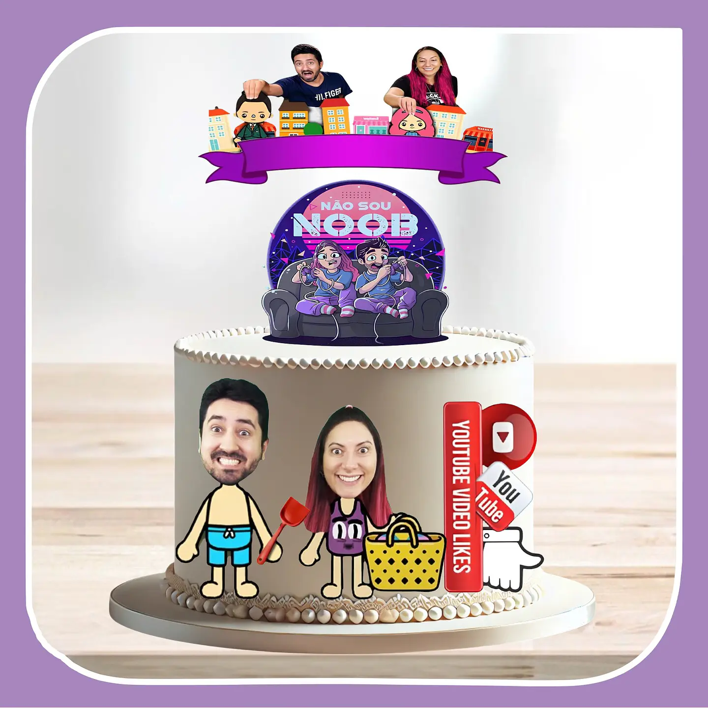Arquivo de Corte Topo de Bolo Gabriel e Shirley 1 1