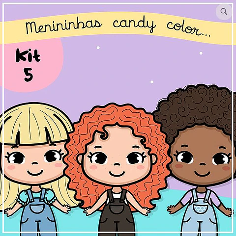 Kit Digital Menininhas Candy Color 93