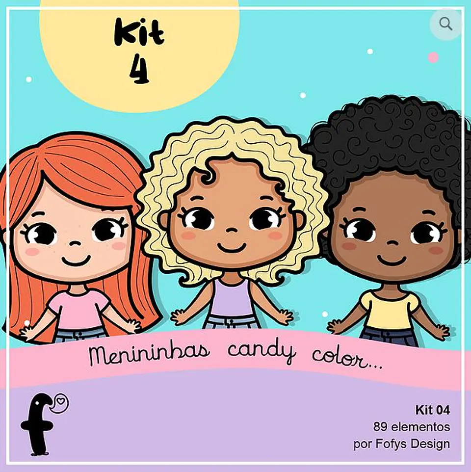 Kit Digital Menininhas Candy Color 92 1
