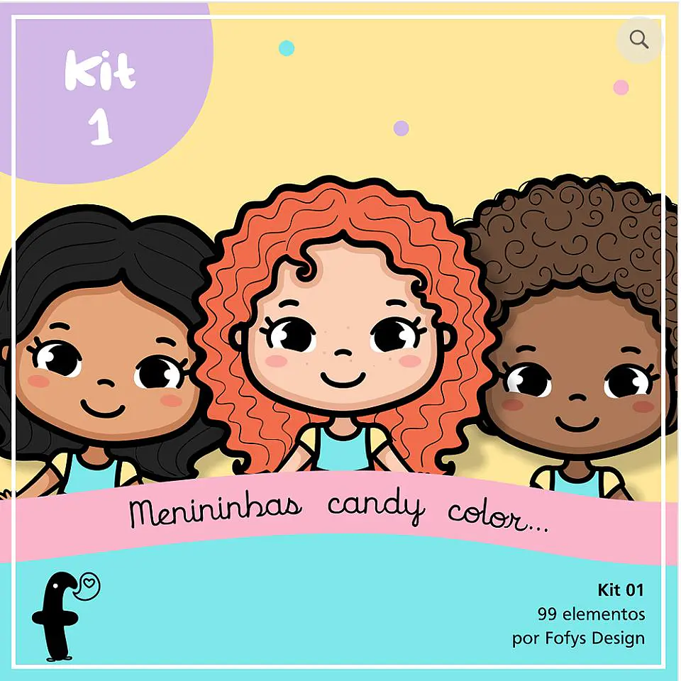 Kit Digital Menininhas Candy Color 91 1