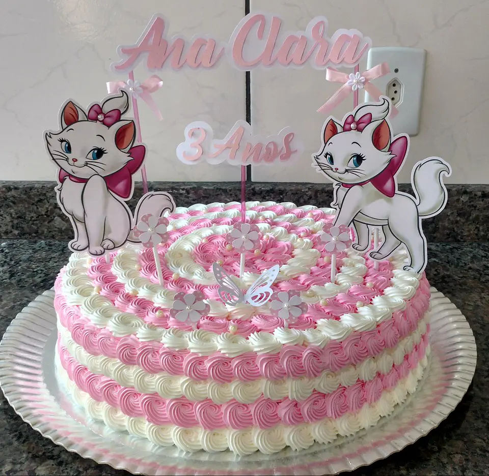 Arquivo de Corte Topo de Bolo Gatinha Marie 10 1