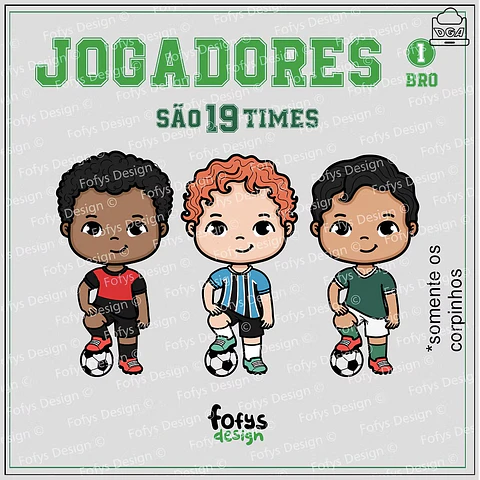 Kit Digital Jogadores 1 Bro Bola No Pé 80